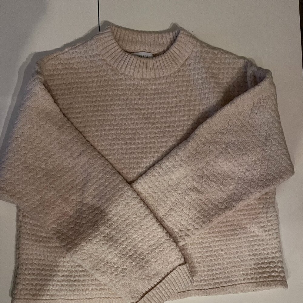 Zara Cream Sweater Like New Size 13-14 CM 164 Cozy Knit Neutral Classic 💗
